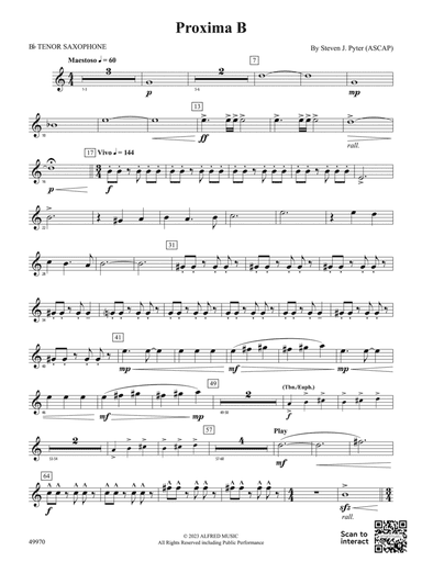 Proxima B: B-flat Tenor Saxophone