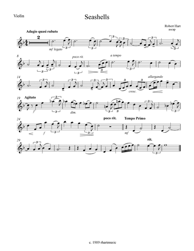 Seashells for Violin and Piano