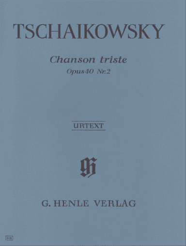 Tchaikovsky - Chanson Triste Op 40 No 2 Urtext