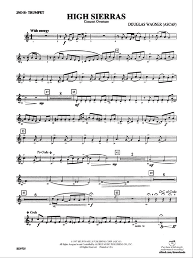 High Sierras: 2nd B-flat Trumpet