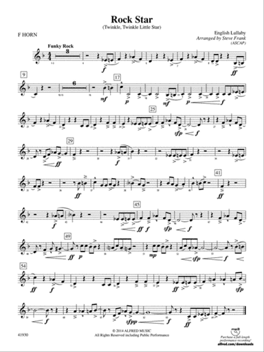 Rock Star: 1st F Horn