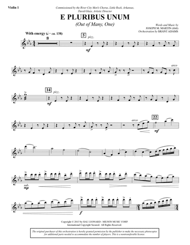 E Pluribus Unum - Violin 1
