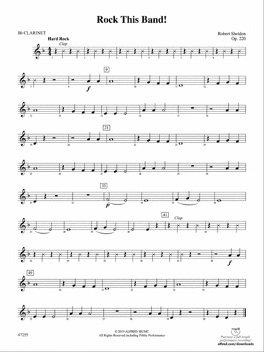 Rock This Band!: 1st B-flat Clarinet