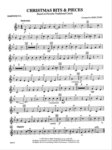 Christmas Bits & Pieces (based on Favorite Traditional Carols): Baritone T.C.