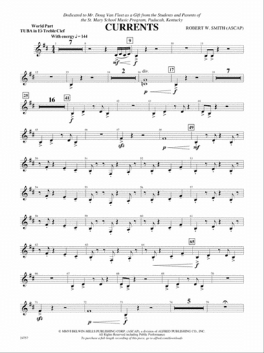 Currents: (wp) E-flat Tuba T.C.