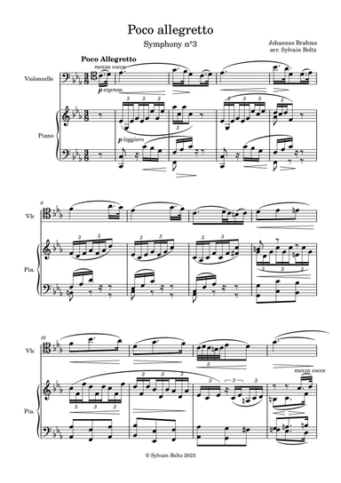 Poco allegretto - Symphony no. 3