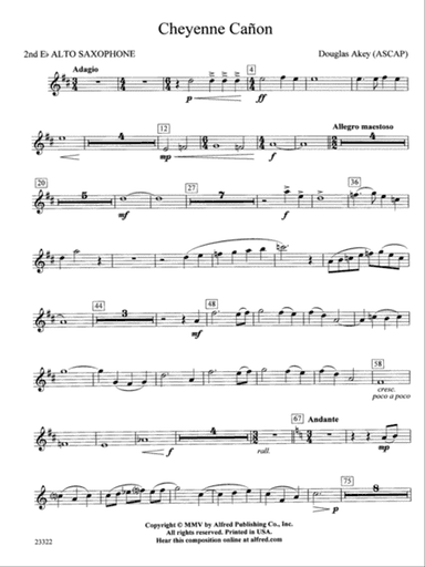 Cheyenne Cañon: 2nd E-flat Alto Saxophone
