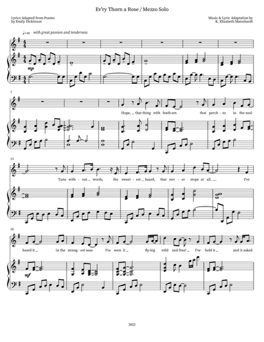 Ev'ry Thorn a Rose / Mezzo Solo