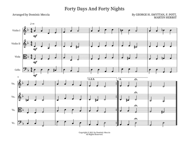 Forty Days And Forty Nights