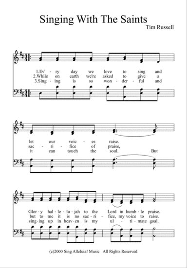 Singing With The Saints