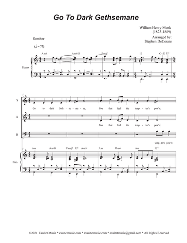 Go To Dark Gethsemane (SAB)