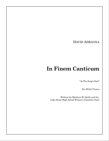 In Finem Canticum