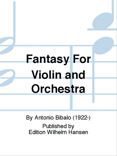 Fantasy For Violin and Orchestra