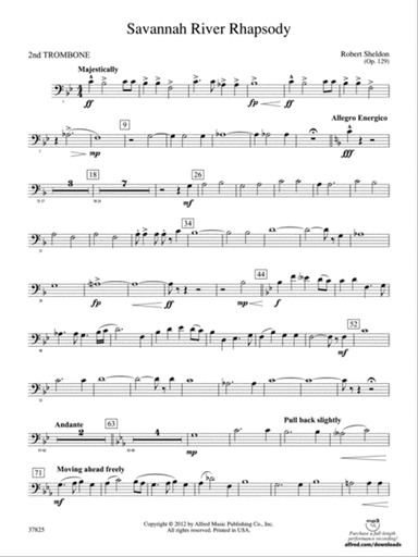 Savannah River Rhapsody: 2nd Trombone