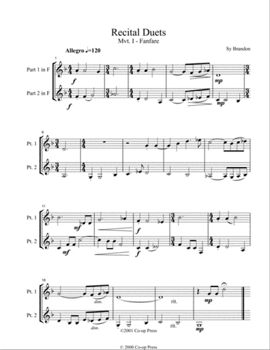 Recital Duets F Book