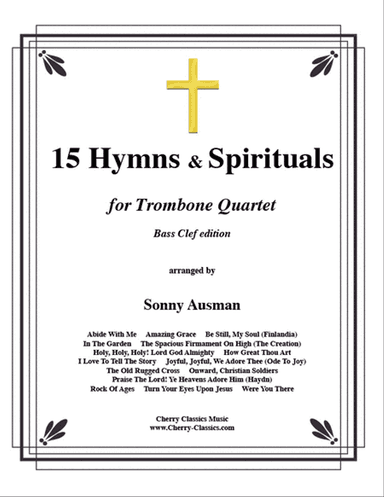 15 Hymns & Spirituals-Bass clef edition