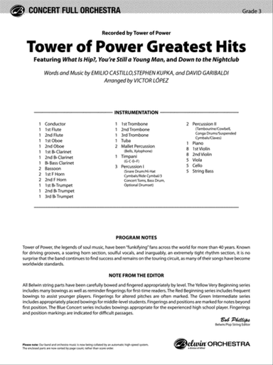 Tower of Power Greatest Hits: Score