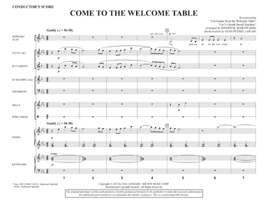 Come To The Welcome Table (Consort) - Score