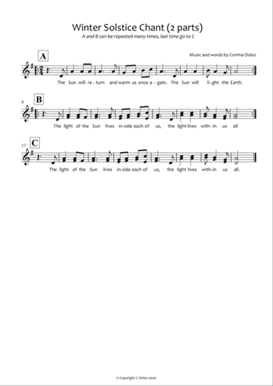 Winter Solstice chant