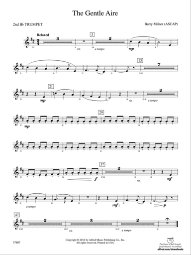 The Gentle Aire: 2nd B-flat Trumpet