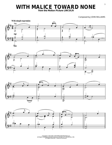 With Malice Toward None