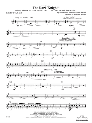 The Dark Knight, Selections from: Baritone T.C.