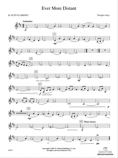 Ever More Distant: E-flat Alto Clarinet