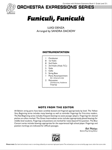 Funiculì, Funiculà: Score