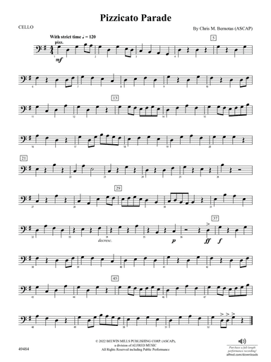 Pizzicato Parade: Cello
