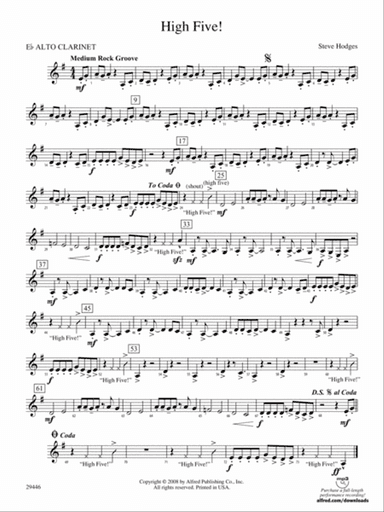 High Five!: (wp) E-flat Alto Clarinet