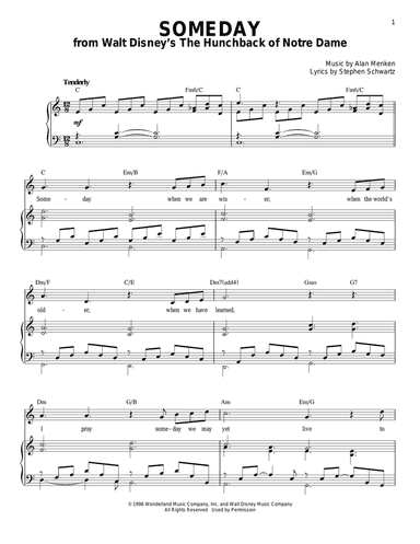 Someday (from The Hunchback Of Notre Dame)