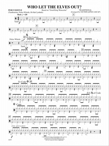 Who Let the Elves Out?: 2nd Percussion
