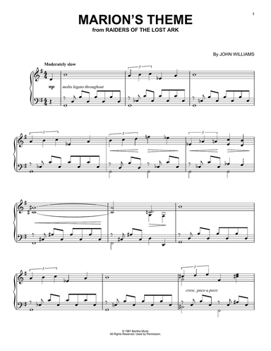 Marion's Theme (from Raiders Of The Lost Ark)