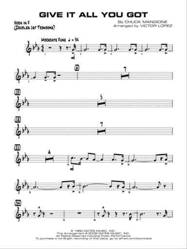 Give It All You Got: 1st F Horn