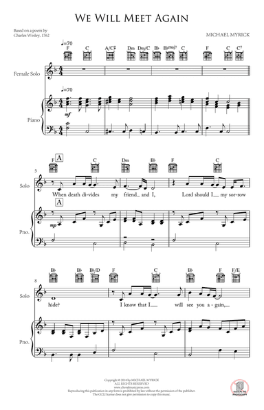 We Will Meet Again (Piano, Female Lead)