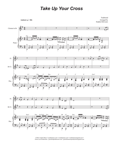 Take Up Your Cross (Duet for Flute and Bb-Clarinet)