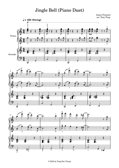 Jingle Bells (Piano Duet)