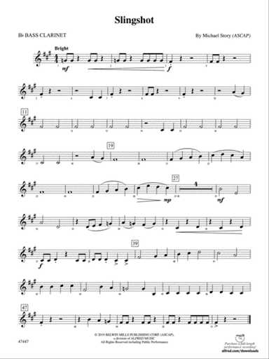Slingshot: B-flat Bass Clarinet