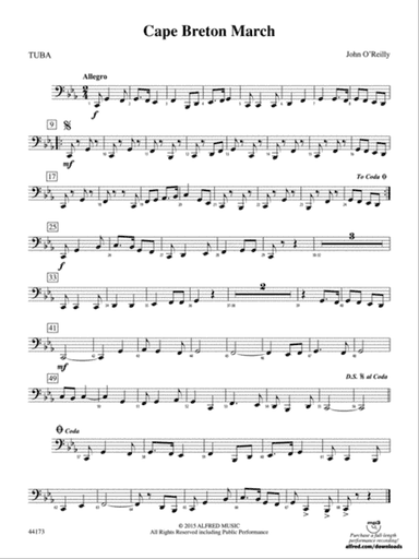 Cape Breton March: Tuba