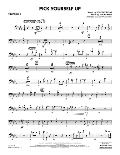 Pick Yourself Up (arr. Sammy Nestico) - Trombone 3