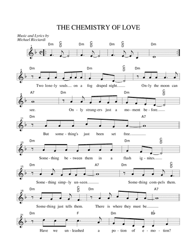 THE CHEMISTRY OF LOVE