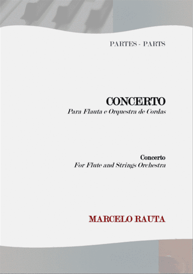 Concerto para Flauta e Orquestra de Cordas (Concerto for Flute and String Orchestra) - SET OF PARTS