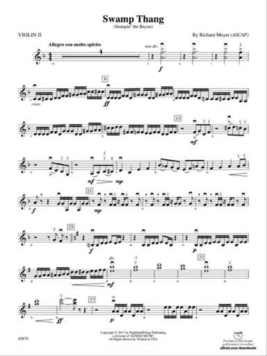 Swamp Thang: 2nd Violin