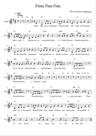 Finny Finn Finn - Lead sheet