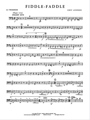 Fiddle-Faddle: 3rd Trombone