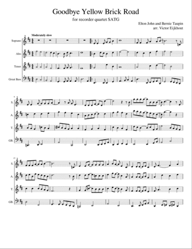 Goodbye Yellow Brick Road