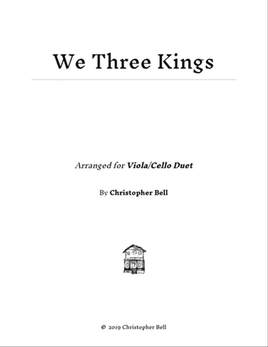 We Three Kings - Easy Viola/Cello Duet