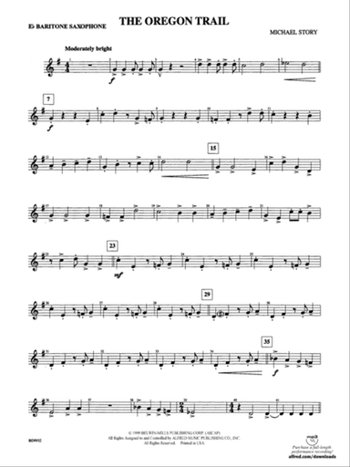 The Oregon Trail: E-flat Baritone Saxophone