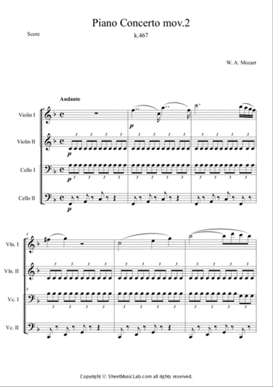 Piano Concerto No.21 K.467 Mov.2