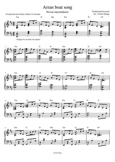 Arran Boat Song